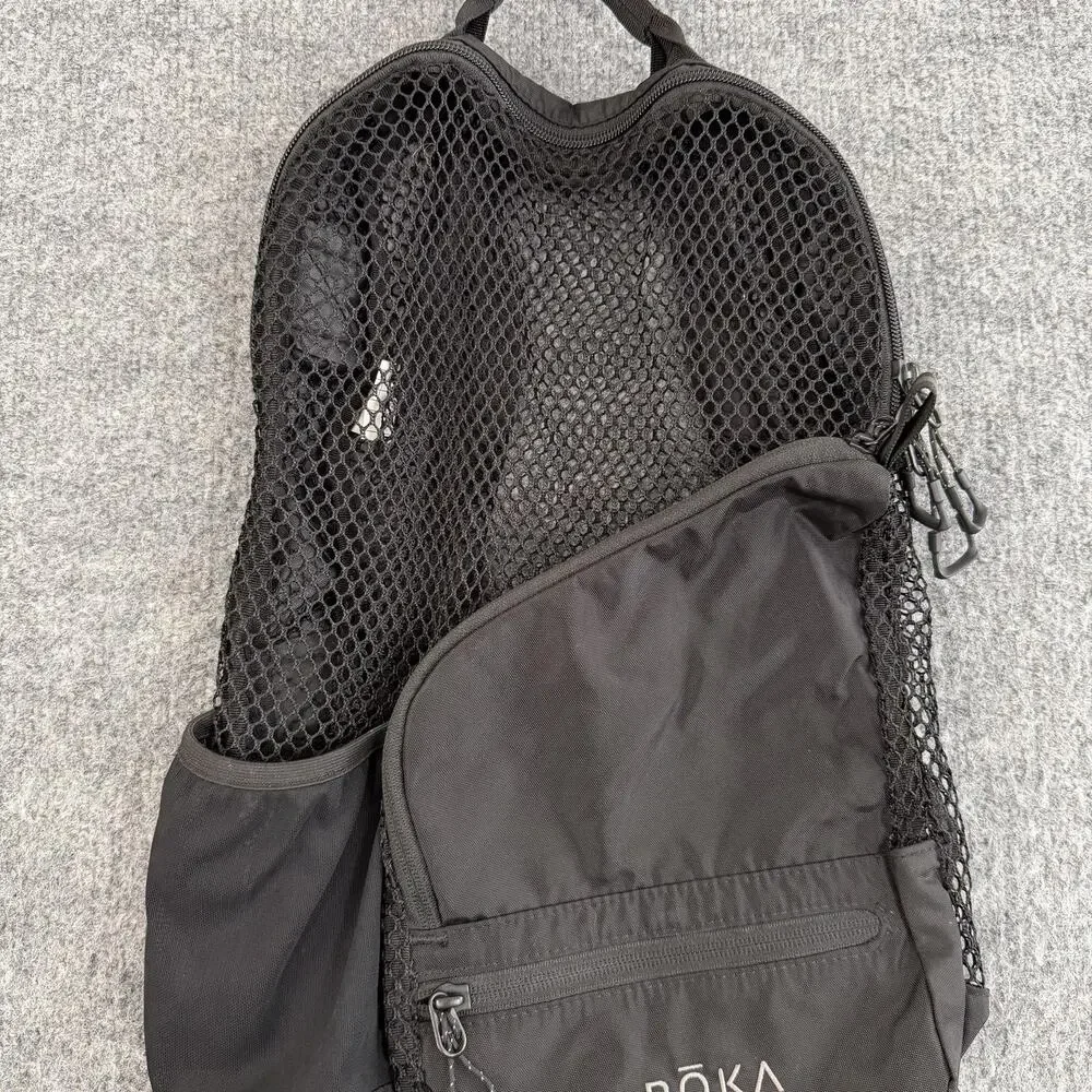 Roka Pro Vent Zip Mesh Backpack Black Lightweight Ventilated Daypack Outdoor